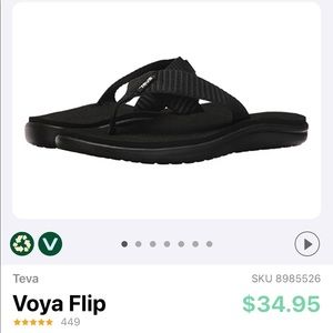 New in package Teva flip flops
